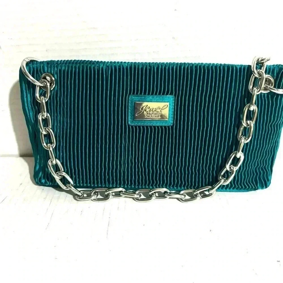 Jewel Badgley Mischka  jewel green polyester shoulder - Picture 1 of 5